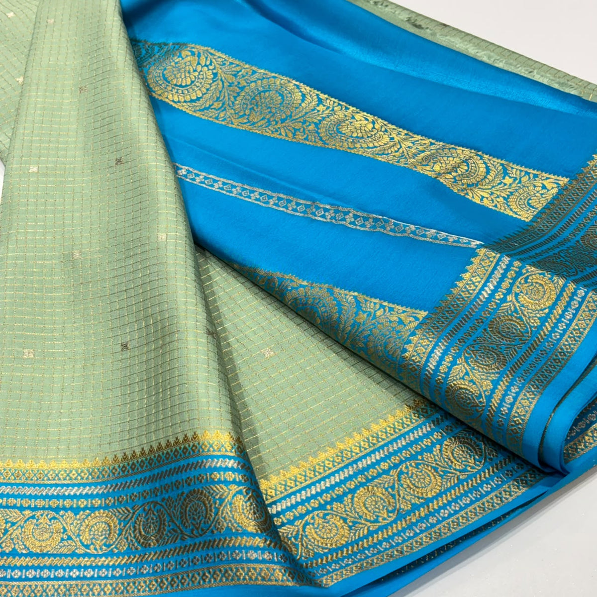 Pure Mysore Crepe Silk Saree