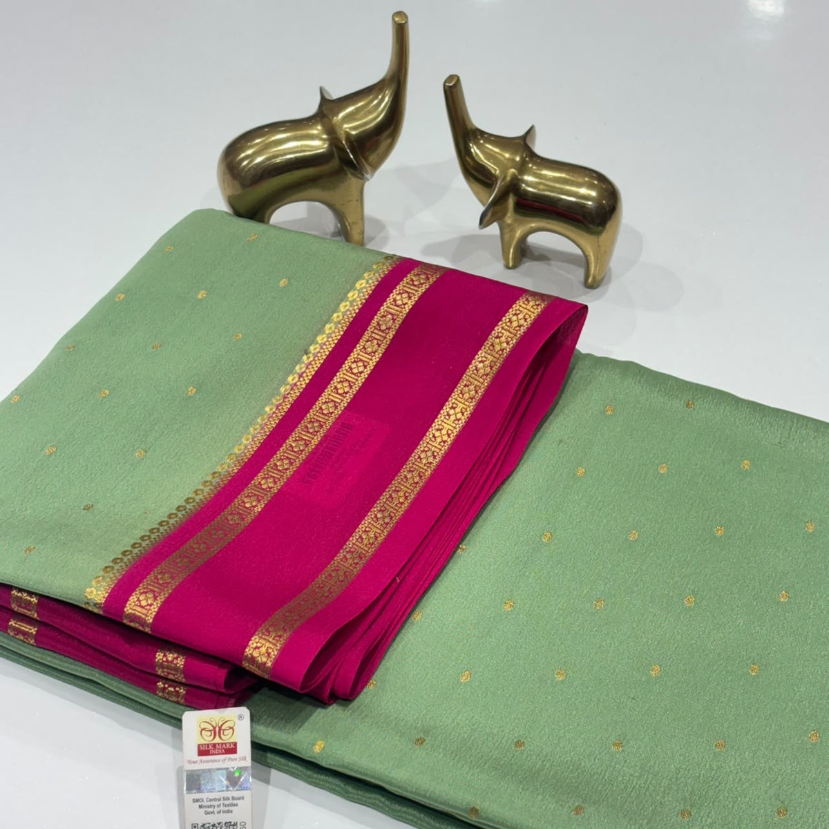 Pure Mysore Crepe Silk Saree