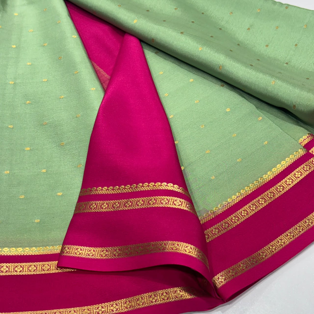 Pure Mysore Crepe Silk Saree