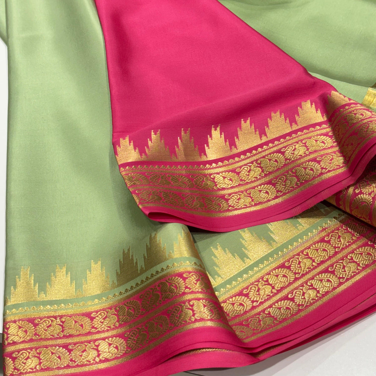 Pure Mysore Crepe Silk Saree