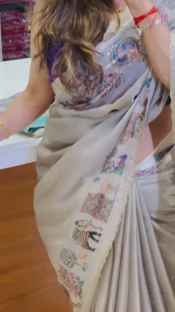 Silky Chiffon Printed Saree