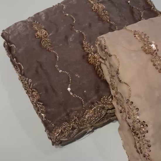 Soft Velvet Chiffon Saree