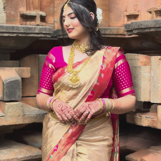 Pure Silk Tissue Paithani Saree