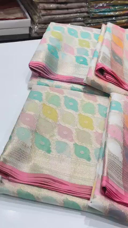 Banarasi Rangkat Organza Saree