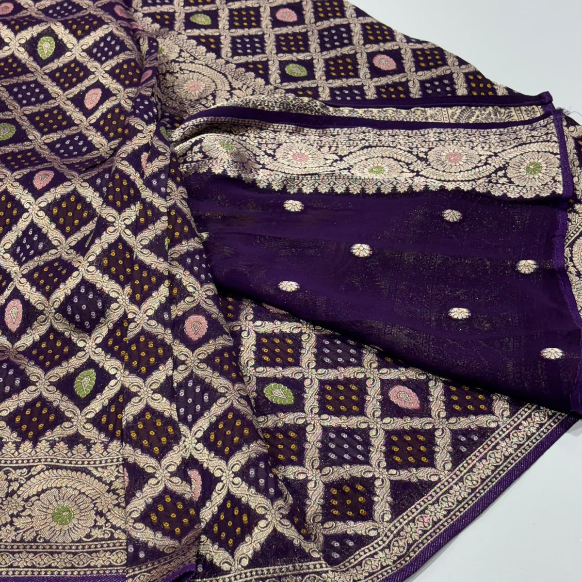 Designer Bandhani Saree