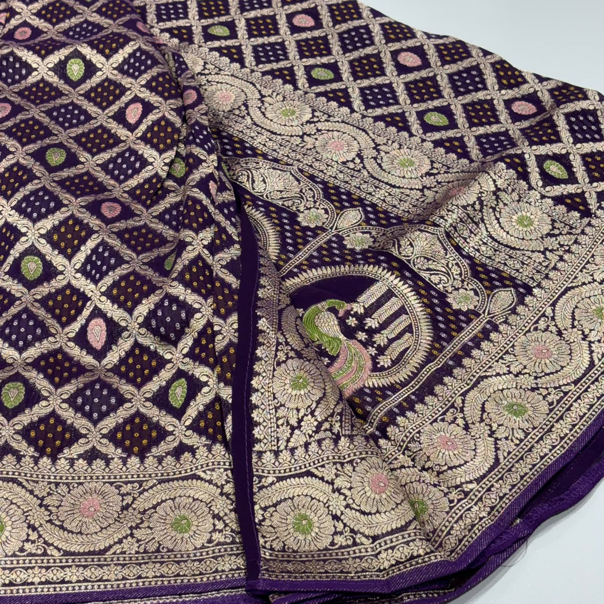 Designer Bandhani Saree