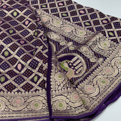 Designer Bandhani Saree