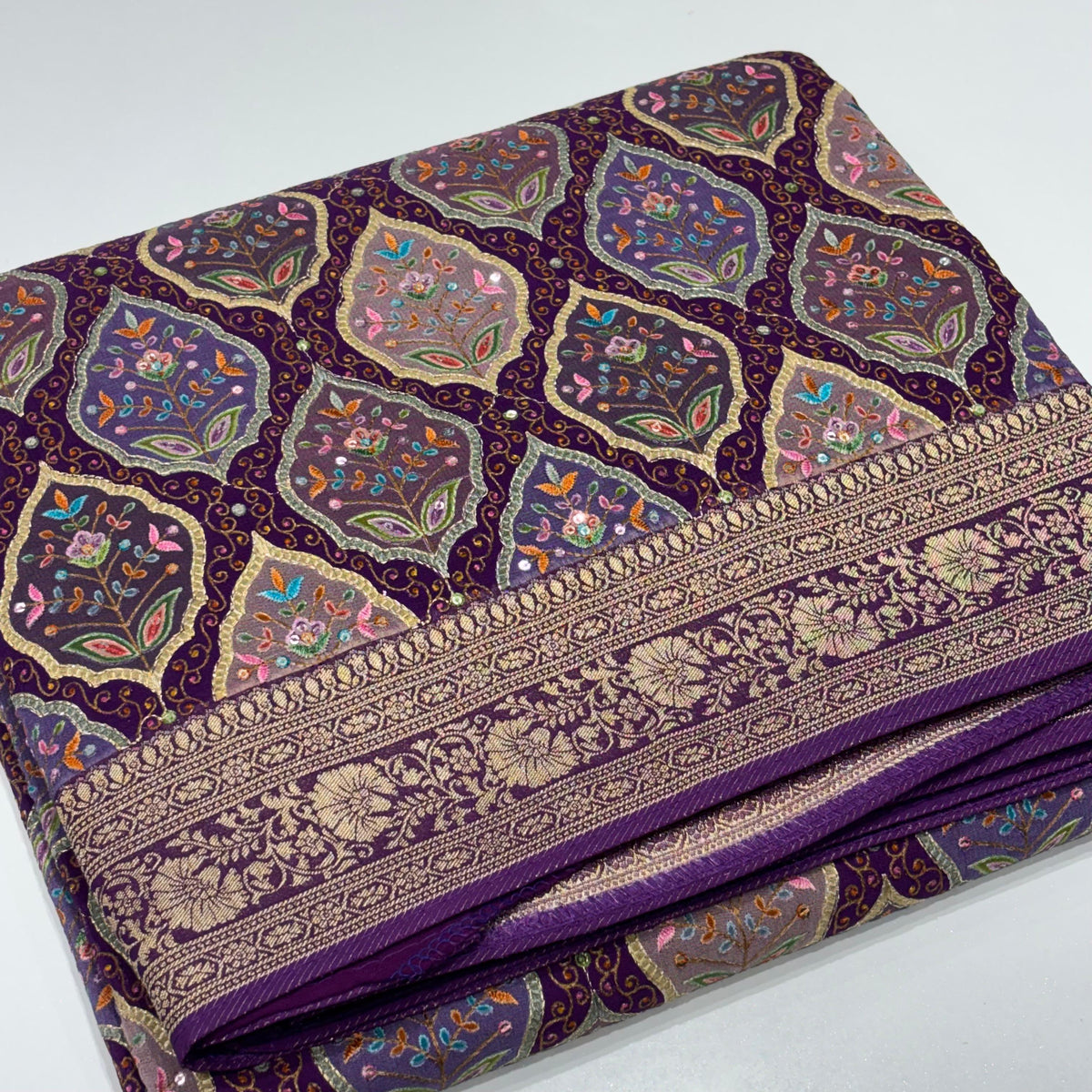 Kashmir Work Saree