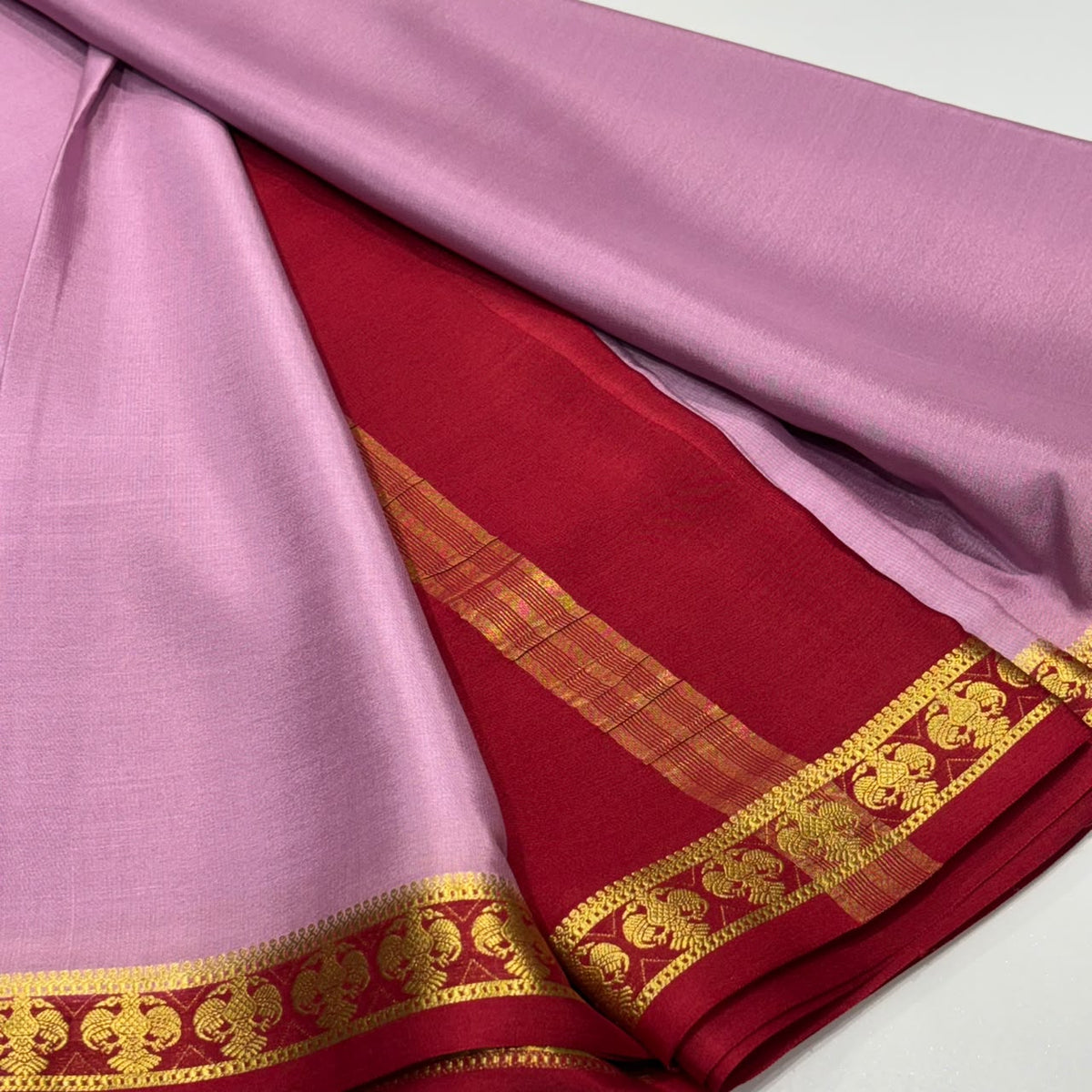 Pure Mysore Crepe Silk Saree