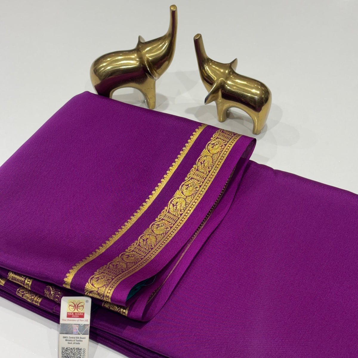 Pure Mysore Crepe Silk Saree