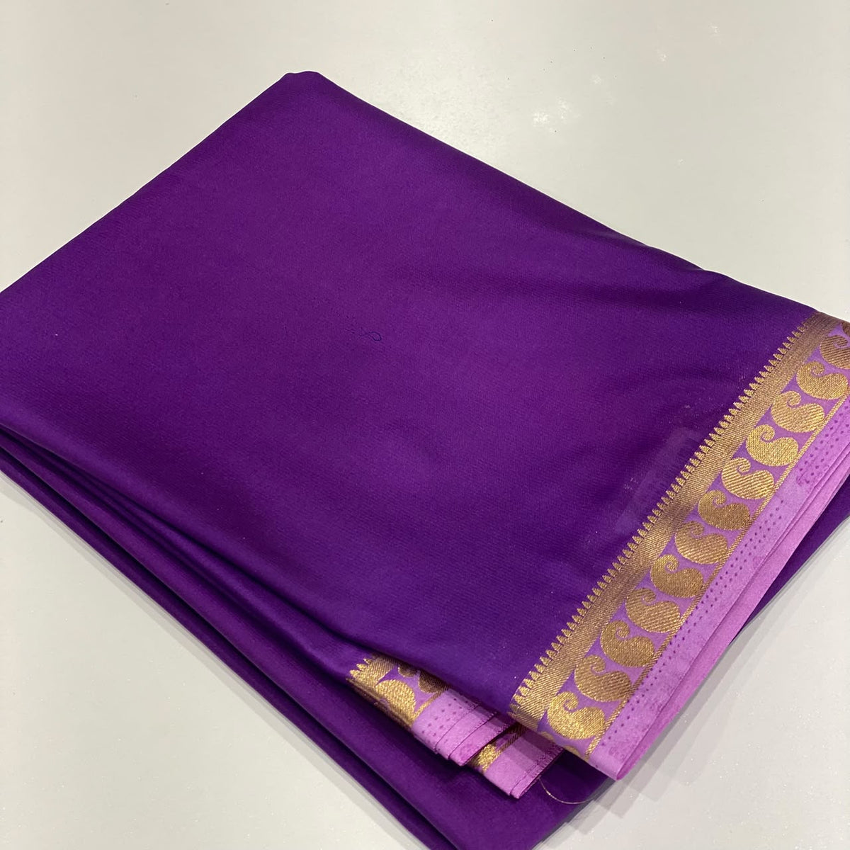 Semi Mysore Crepe Saree