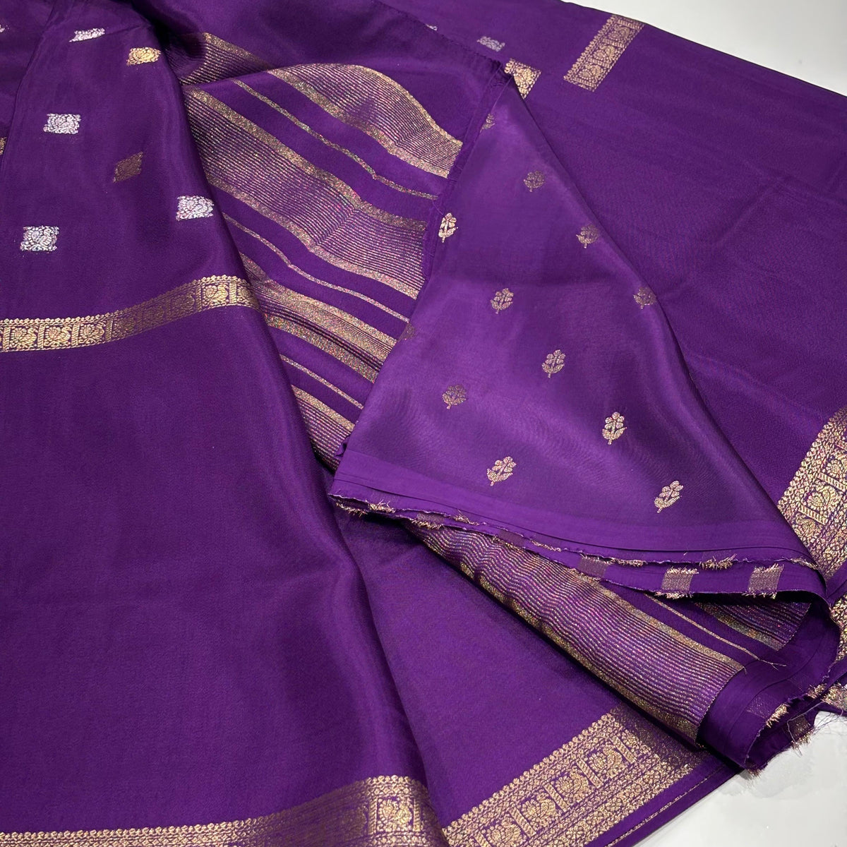 Semi Mysore Crepe Saree