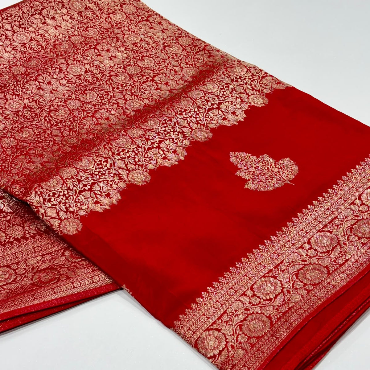 Brocade Banaras Crepe Saree