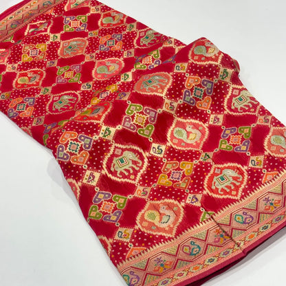 Georgette Patola Saree
