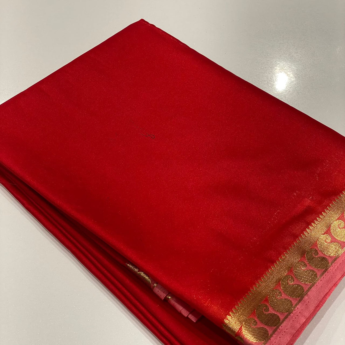 Semi Mysore Crepe Saree