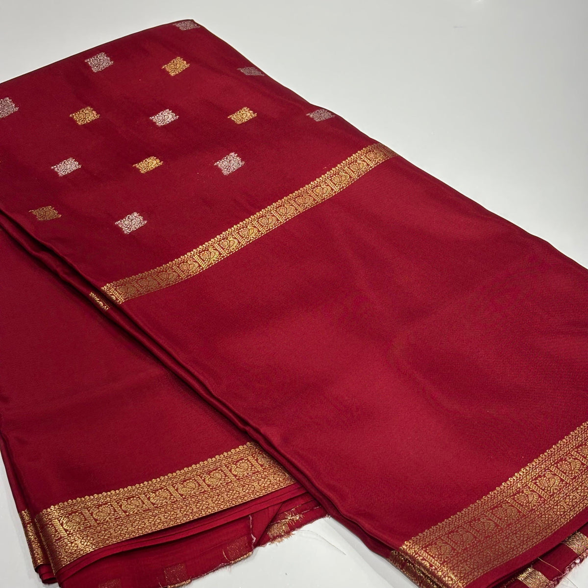 Semi Mysore Crepe Saree