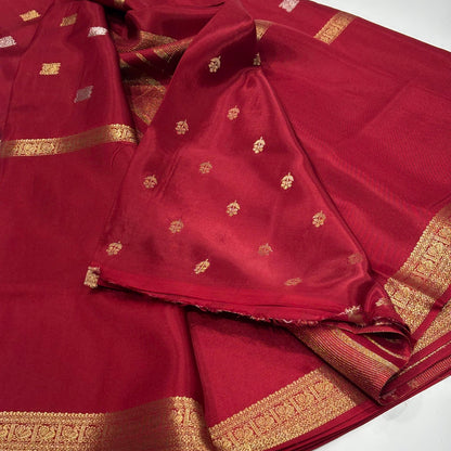 Semi Mysore Crepe Saree