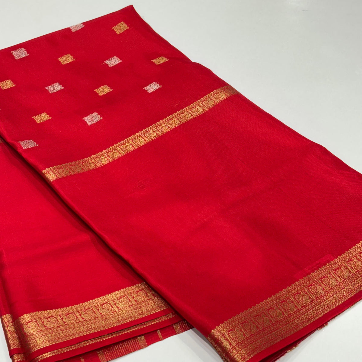 Semi Mysore Crepe Saree