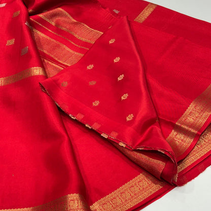 Semi Mysore Crepe Saree