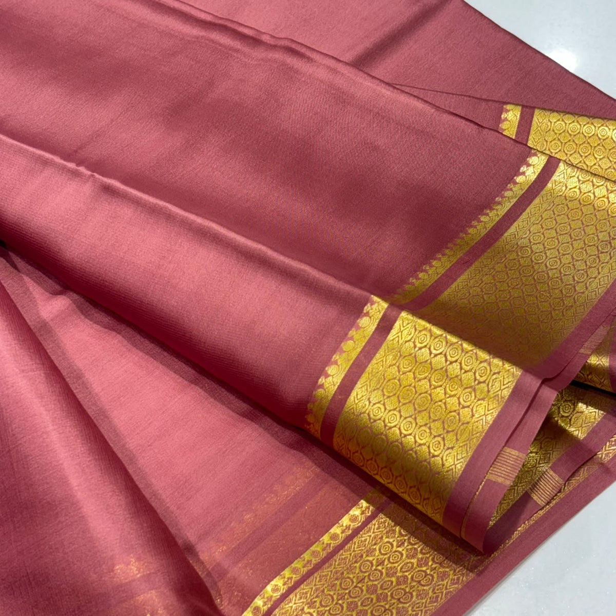Pure Mysore Crepe Silk Saree