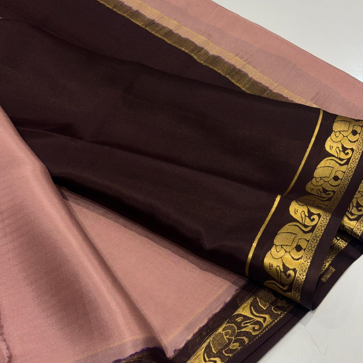 Pure Mysore Crepe Silk Saree
