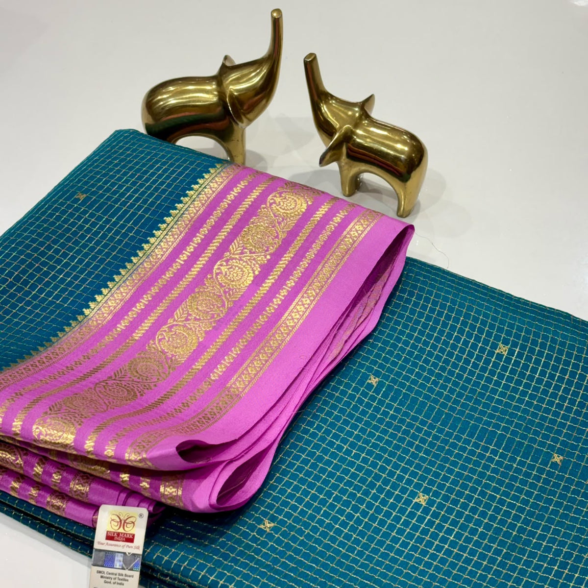 Pure Mysore Crepe Silk Saree