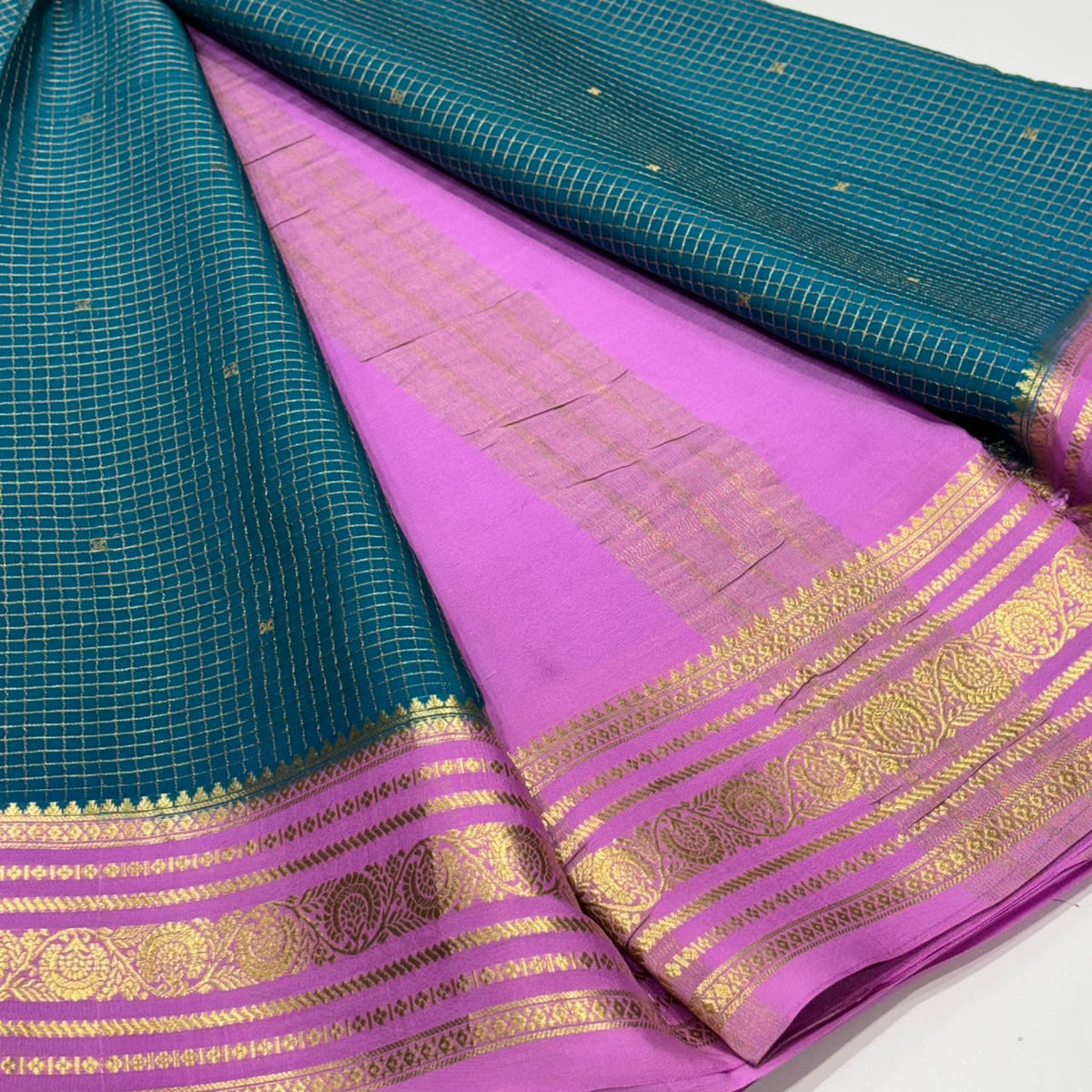 Pure Mysore Crepe Silk Saree