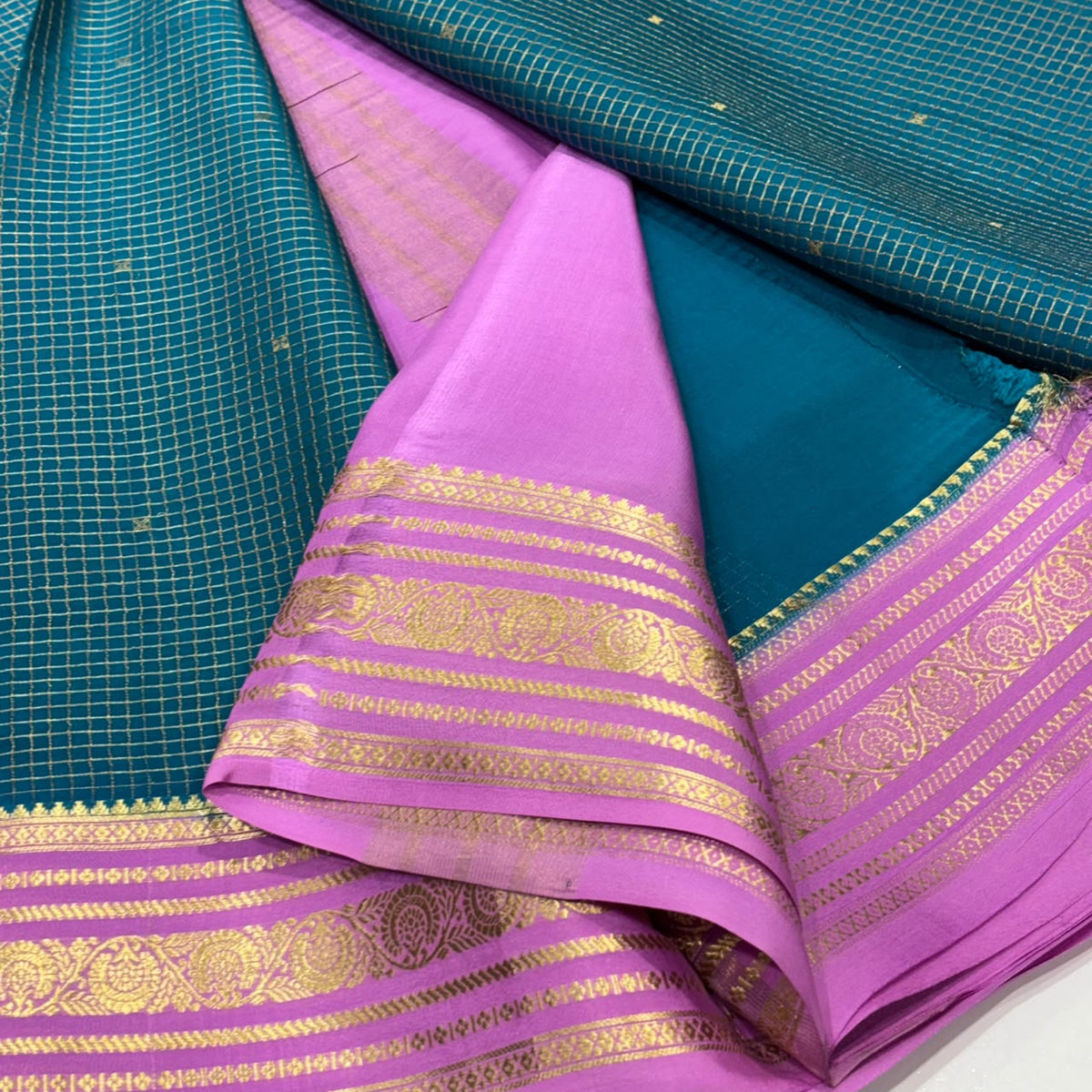 Pure Mysore Crepe Silk Saree