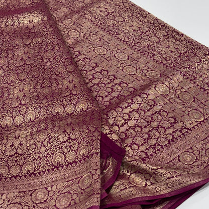 Brocade Banaras Crepe Saree