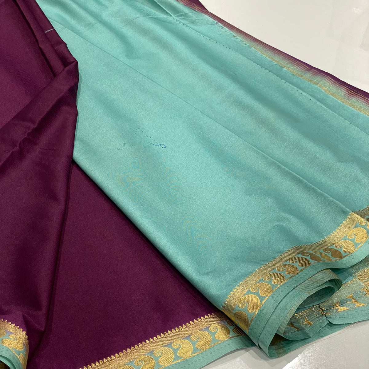 Semi Mysore Crepe Saree