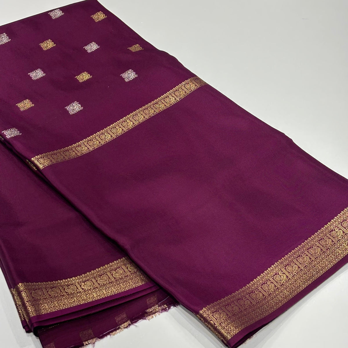 Semi Mysore Crepe Saree