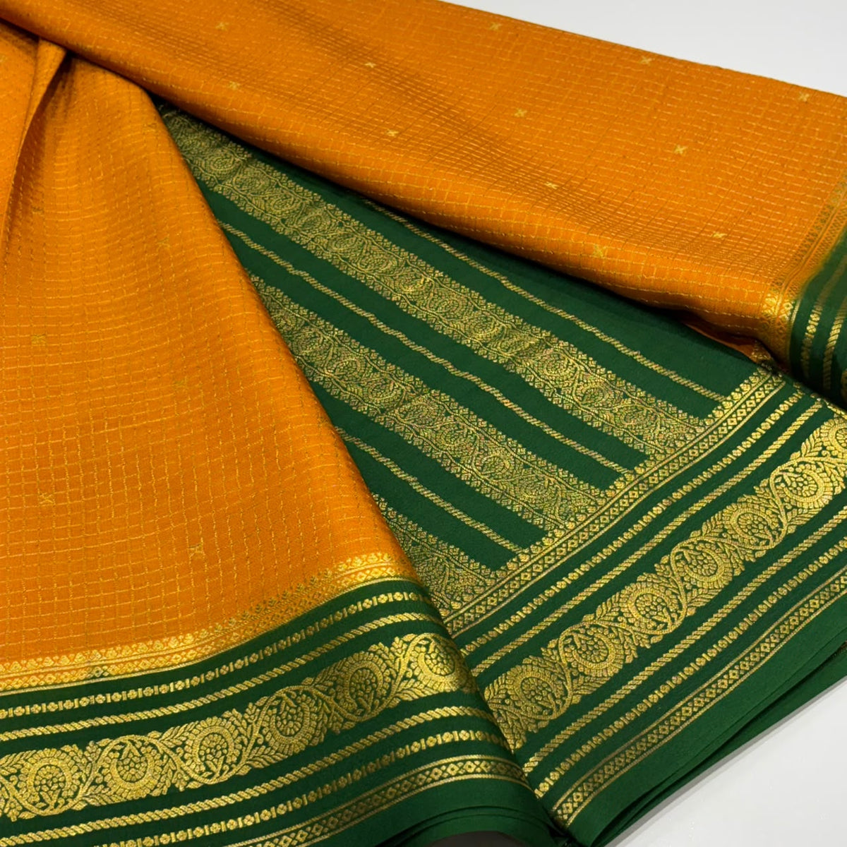 Pure Mysore Crepe Silk Saree