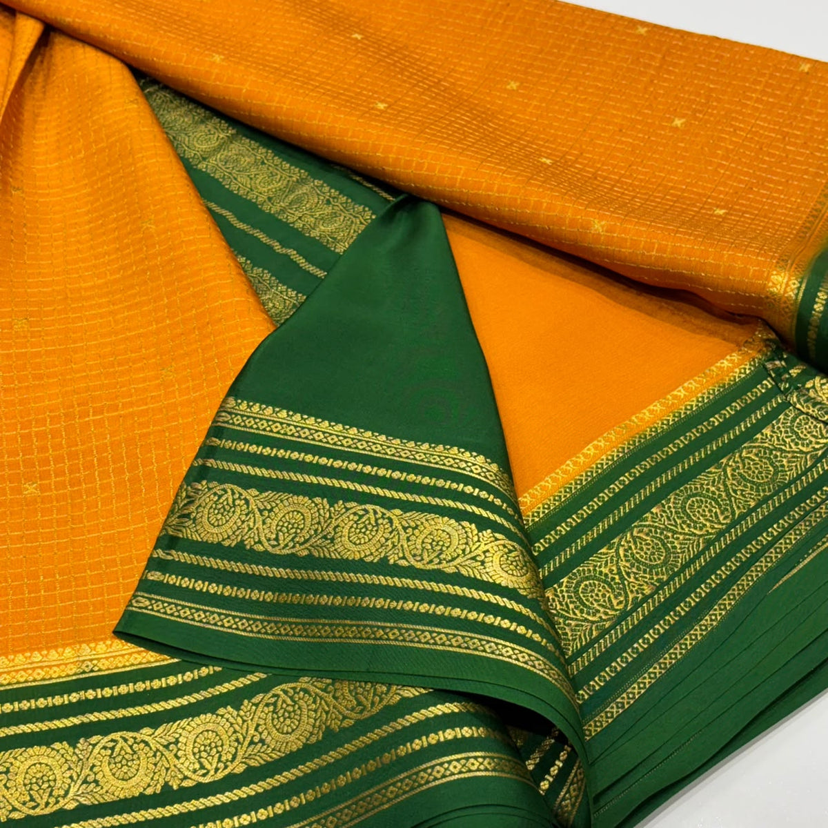 Pure Mysore Crepe Silk Saree